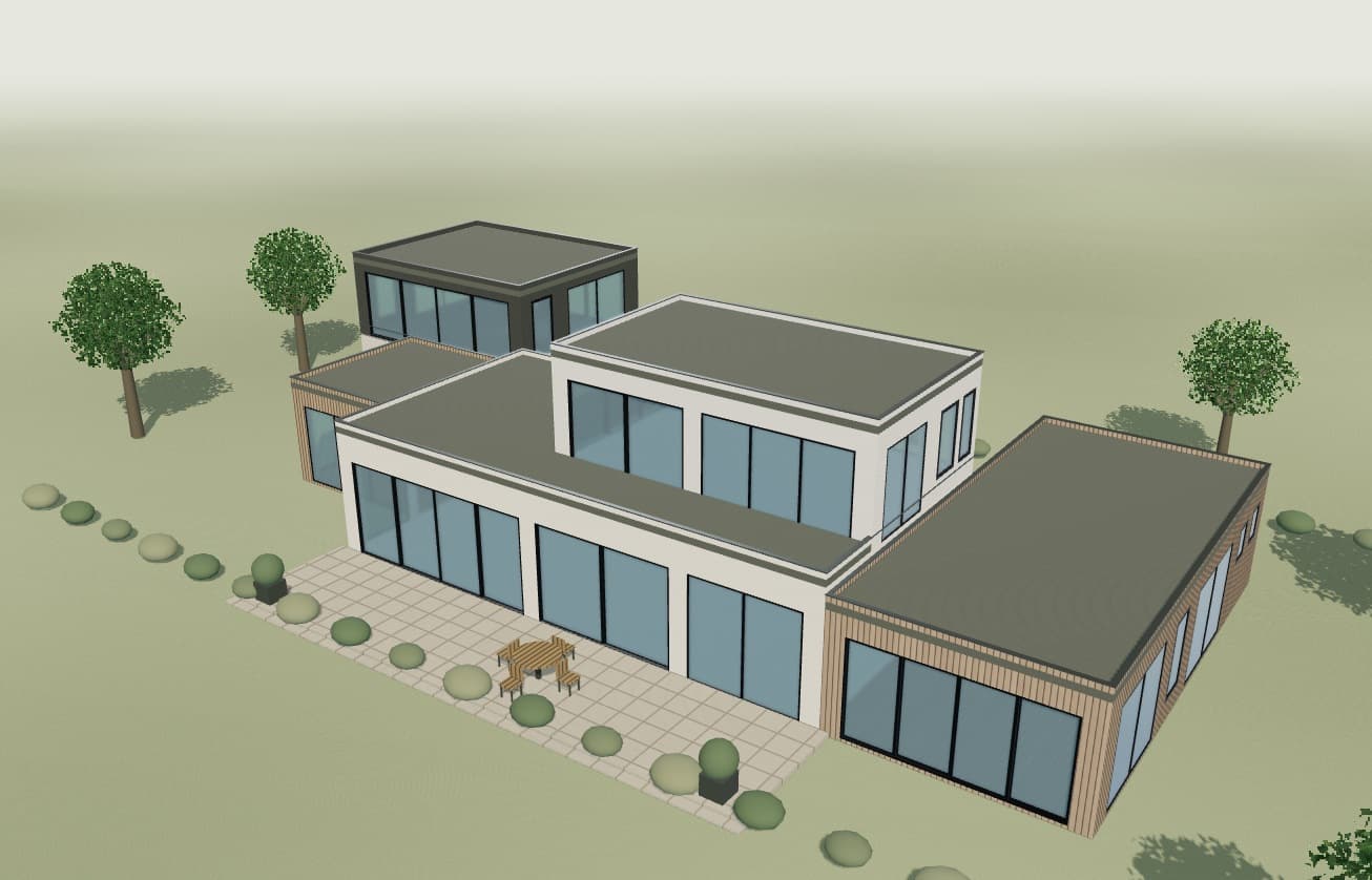 Authored Sonoran Courtyard demonstration house in Fenestry